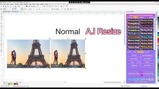 AI RESIZE for Corel Draw X72022 [upl. by Adirf]