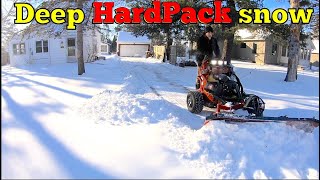 Toro Multiforce Plowing deep hardpack snow [upl. by Elnar951]