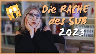 Die RACHE des SUB 2023  Ooops😱 77 noch UNGELESENE BÜCHER vom Vorjahr ☠️📚 [upl. by Bernie]