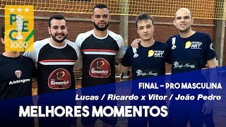 Final Copa SP de Peteca PEC 1000  Lucas e Ricardo x João Pedro e Vitor [upl. by Gerti153]