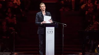 Letters Live quotAll this I did without youquot read by Tom Hiddleston 2015 [upl. by Nomrah]