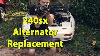 Alternator Replacement KA24de 240sx [upl. by Ody]