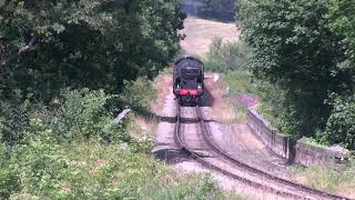 SR Schools Class No926 Repton tnt with Class 20 142 southbound at Esk Valley NYMR 2018 [upl. by Held572]