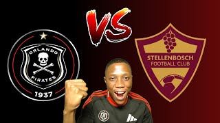 ORLANDO PIRATES VS STELLENBOSCH LINEUPS amp LIVE WATCHALONG [upl. by Drahsar]