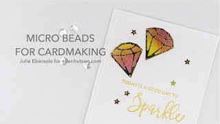 MICRO BEADS FOR CARDMAKING  Hello Monday 01222018 [upl. by Ajnot]