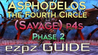 FFXIV  Asphodelos The Fourth Circle Savage  EZ PZ Guide p4s Phase 2 [upl. by Mailand]