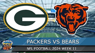 Green Bay Packers vs Chicago Bears  NFL Week 11 2024 Full Game Highlights  Madden 25 Sim [upl. by Inaluiak]