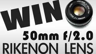 WIN Rikenon 50mm f2 Prime Lens  wwwVintageLensesForVideocom [upl. by Anytsirk]