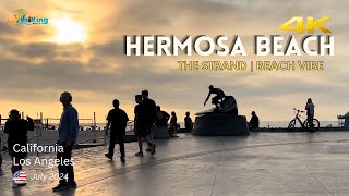 HERMOSA BEACH 👙 4K The Strand  California 🇺🇸 [upl. by Ramej]