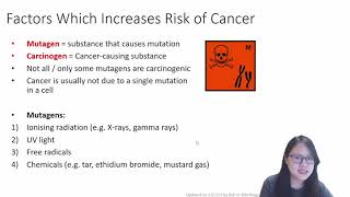 Chapter 52c  Cancer  Cambridge ALevel 9700 Biology [upl. by Eerat428]