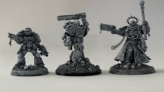 Space Marine conversions Primaris Chaplain and Captain from the Sternguard box 40k [upl. by Teilo773]