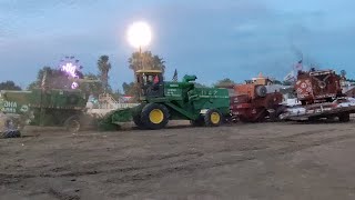 Colusa County Combine Demolition Derby DemolitionDerby Crash Combine Tractor [upl. by Enaamuj837]