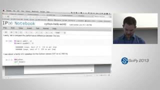 Cython Speed up Python and NumPy Pythonize C C and Fortran SciPy2013 Tutorial Part 1 of 4 [upl. by Natek85]