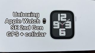 Unboxing of Apple Watch SE 2nd Gen GPScellular apple smartwatch gadgets vibes [upl. by Aile]