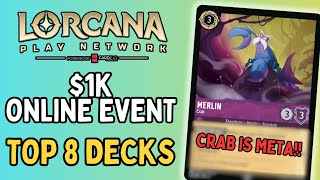 TOP 8 DECKS  BIGGEST EVENT EVER  Lorcana PlayNetwork [upl. by Madonna327]