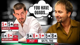 1000 IQ Moments 11 Times Negreanu Called Out Opponents Cards [upl. by Greyson]