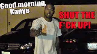 Kanye West Tells Paparazzi quotShut The F Upquot  The ORIGINAL [upl. by Lekkim]