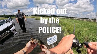 40lbs of Largemouth Bass in 1 hour using a Chatterbait  POLICE kicked me OUT [upl. by Neira652]