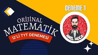 ORİJİNAL YAYINLARI 2023 TYT MATEMATİK DENEME ÇÖZÜMLERİ  1DENEME [upl. by Resa]