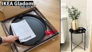 IKEA Gladom Table  Serving Tray  Unboxing amp Easy Assembly [upl. by Zeni]