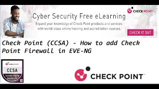 Check Point CCSA  How to add Check Point Firewall in EVENG [upl. by Priscilla439]