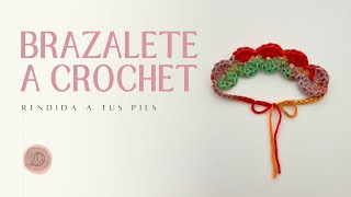 quotBrazalete N°2” a crochet🧶 Proyectos tejidos [upl. by Lohman]