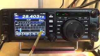 Setting Water Fall and Spectrum Analyzer on FT991A Out of the Box not updating when I hear stations [upl. by Adlez]