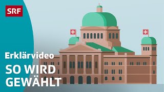 Parlamentswahlen in der Schweiz National amp Ständerat – einfach erklärt  Kindervideos  SRF Kids [upl. by Mori]