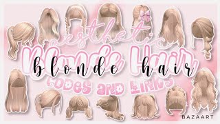 NEW Blonde Hair Codes and Links PT2  Roblox Bloxburg Berry Avenue Brookhaven [upl. by Koo936]