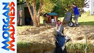 Filling the Drainage Trench with Gravel [upl. by Iverson]