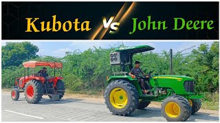 Kubota 5502 vs John Deere 5210 Tochan दो शेरो का महामुकाबला Kingfens tochan tractor [upl. by Chaille151]