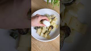 PÂTES AU CITRON courgettes et œuf mollet 🍋 [upl. by Bodi]