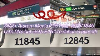 Delayed Film amp Debut36th R151 To Debut SMRT 845846 EWL 🟢 EW25 Chinese Garden → EW29 Joo Koon [upl. by Ttemme]