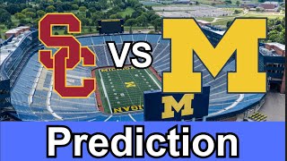 USC vs Michigan CFB PredictionWill Michigan get blown out again cfb [upl. by Holtorf]