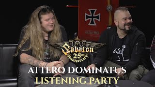 Album Listening Party 2  ATTERO DOMINATUS 25 years of Sabaton [upl. by Atinele]