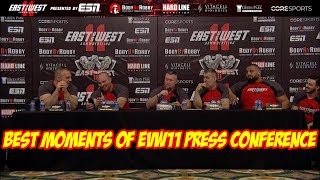 Some of the best moments of the East vs West 11 press conference [upl. by Ahar]