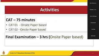 BSE 202425  Introduction to First Year Subjects  EEX3373 Communication and Computer Technology [upl. by Ahsad]