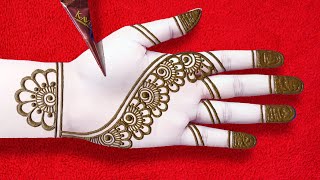 Easy Arabic Mehndi Design Tricks 2021 Front Hand Mehandi Design  Stylish Mehndi for Wedding [upl. by Sandberg672]