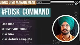 Linux Disk Management  Fdisk Command  Disk Formatting Partition and Disk Creation Part  1 [upl. by Gnay]
