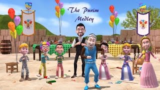 Purim Medley with Micha Gamerman Official Animation Video [upl. by Alleris]