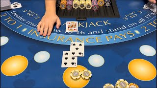 Blackjack  400000 Buy In  AMAZING HIGH ROLLER SESSION MAKING BIG MONEY ON DOUBLE DOWNS amp SPLITS [upl. by Akamaozu]