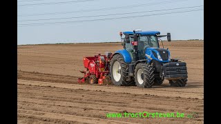 NH T7230 AC  LSM 300  Maschio rotoreg  Grimme GL34 K DFB  HaesenRoebben Kesselt [upl. by Ebner]