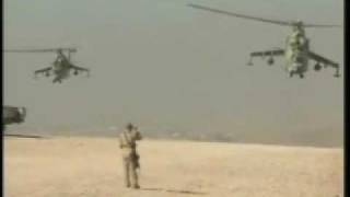 Afghan Mi 35 Attack Helicopters [upl. by Maer178]