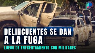 Criminales huyen tras enfrentamiento con militares en Yécora Sonora [upl. by Shevlo]