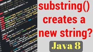 substring in java  does substring always creates a new string   javalangstring [upl. by Anselm]