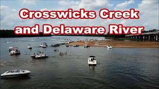 Crosswicks Creek Delaware River Bordentown Beach Sandbar [upl. by Accem5]