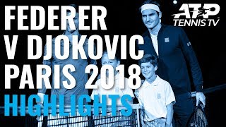 Extended Highlights Roger Federer v Novak Djokovic Paris 2018 SemiFinal [upl. by Rezal353]