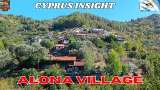 Walking Around Alona Village in the Troodos Mountains Cyprus [upl. by Yecal]