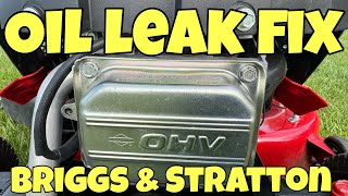 Simple Fix for an Oil Leak on a Craftsman Riding Lawn Mower [upl. by Aronal]