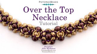 Over the Top Necklace  DIY Jewelry Making Tutorial by PotomacBeads [upl. by Conlan]